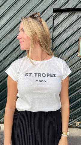 frauensache Shirt St.Tropez Mood weiß schwarz