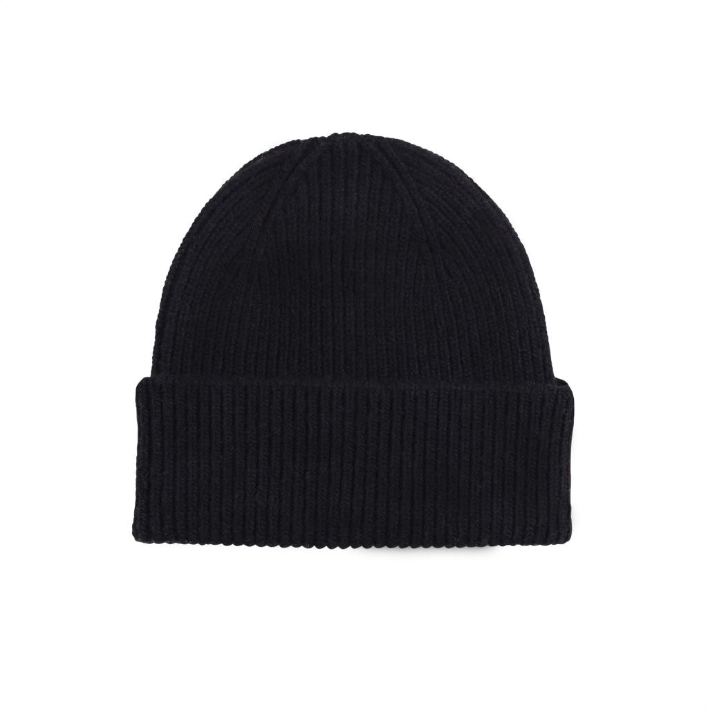 Colorful Standard Merino Wool Beanie - Deep Black - frauensache