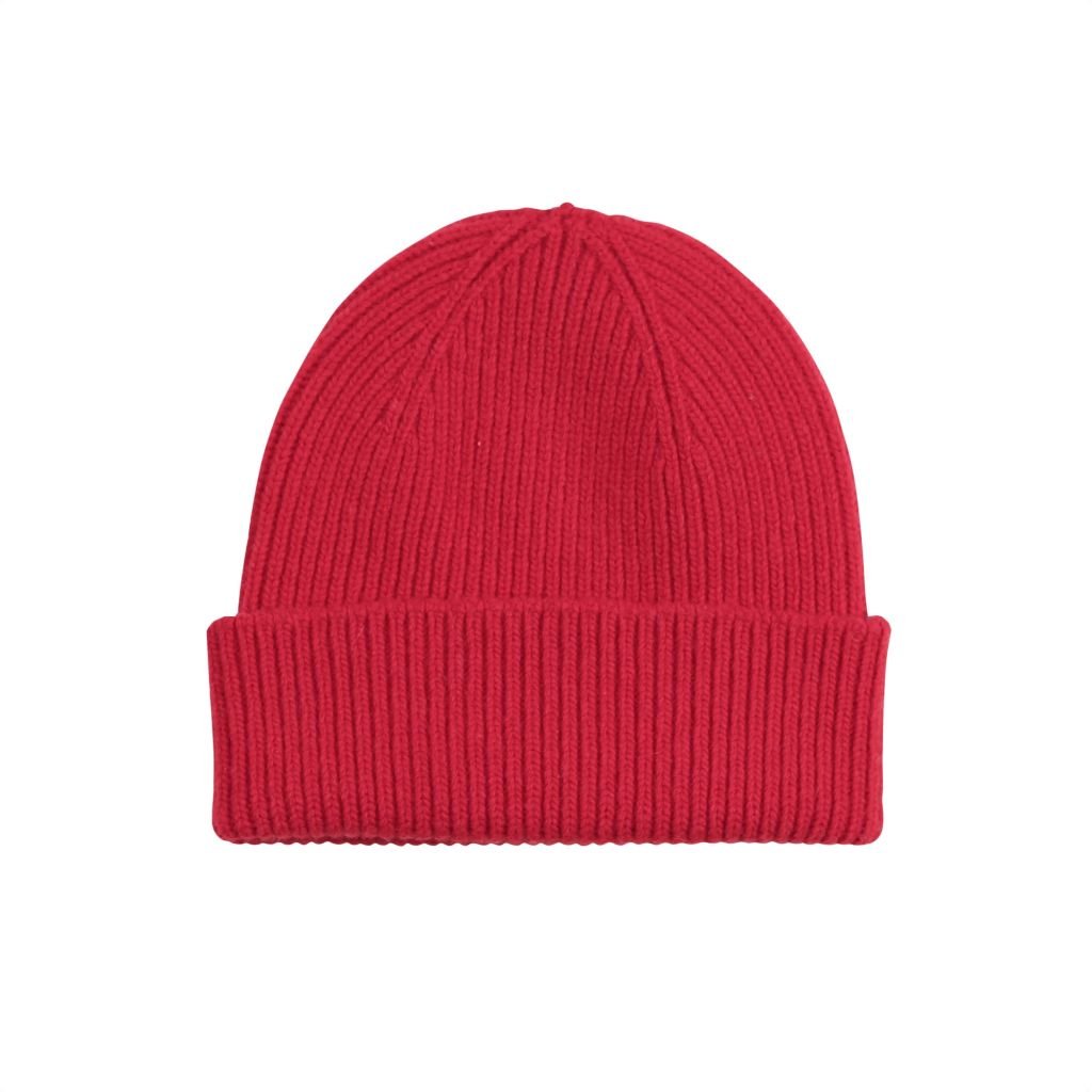 Colorful Standard Merino Wool Beanie - Scarlet Red - frauensache